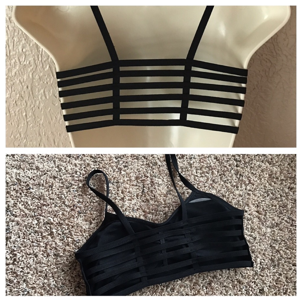 NEW Black Strappy Bralette - Picture 5 of 5
