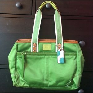 Green Coach Handbag