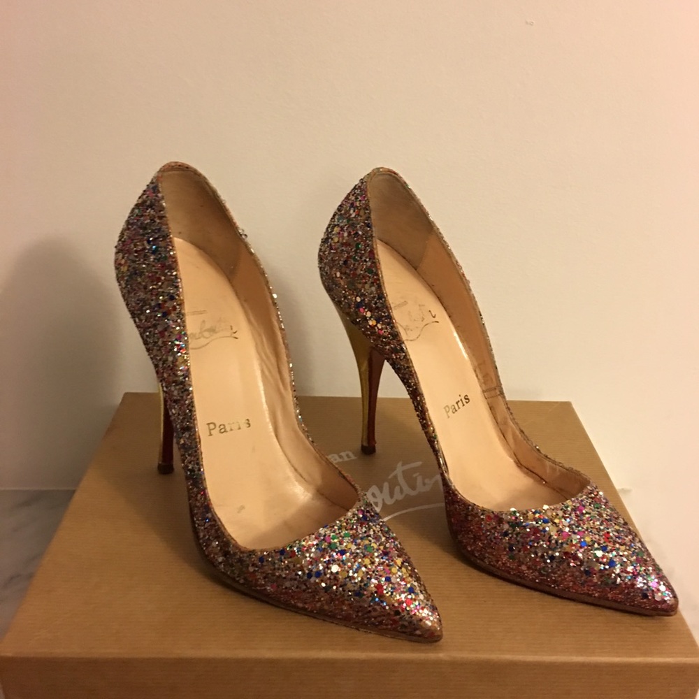 Louboutin Pigalle Multiglitter 36.5
