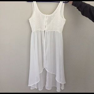 Hollister chiffon long vest/cardigan