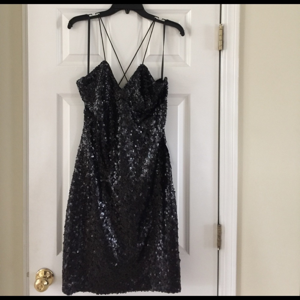 Ralph Lauren black sequin cocktail dress