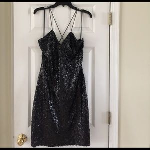 Ralph Lauren black sequin cocktail dress