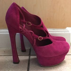YSL Saint Laurent Suede booties