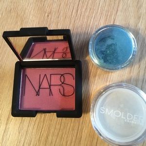 NARS blush and Smolder eyeshadow