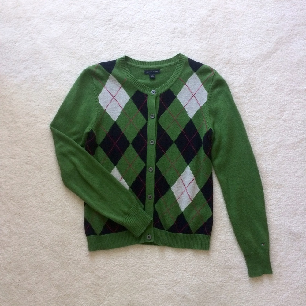 Tommy Hilfiger argyle cardigan