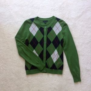 Tommy Hilfiger argyle cardigan