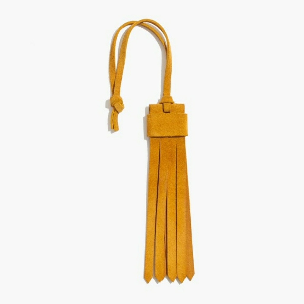 Suede Bag Tag in gorgeous color. NWOT!