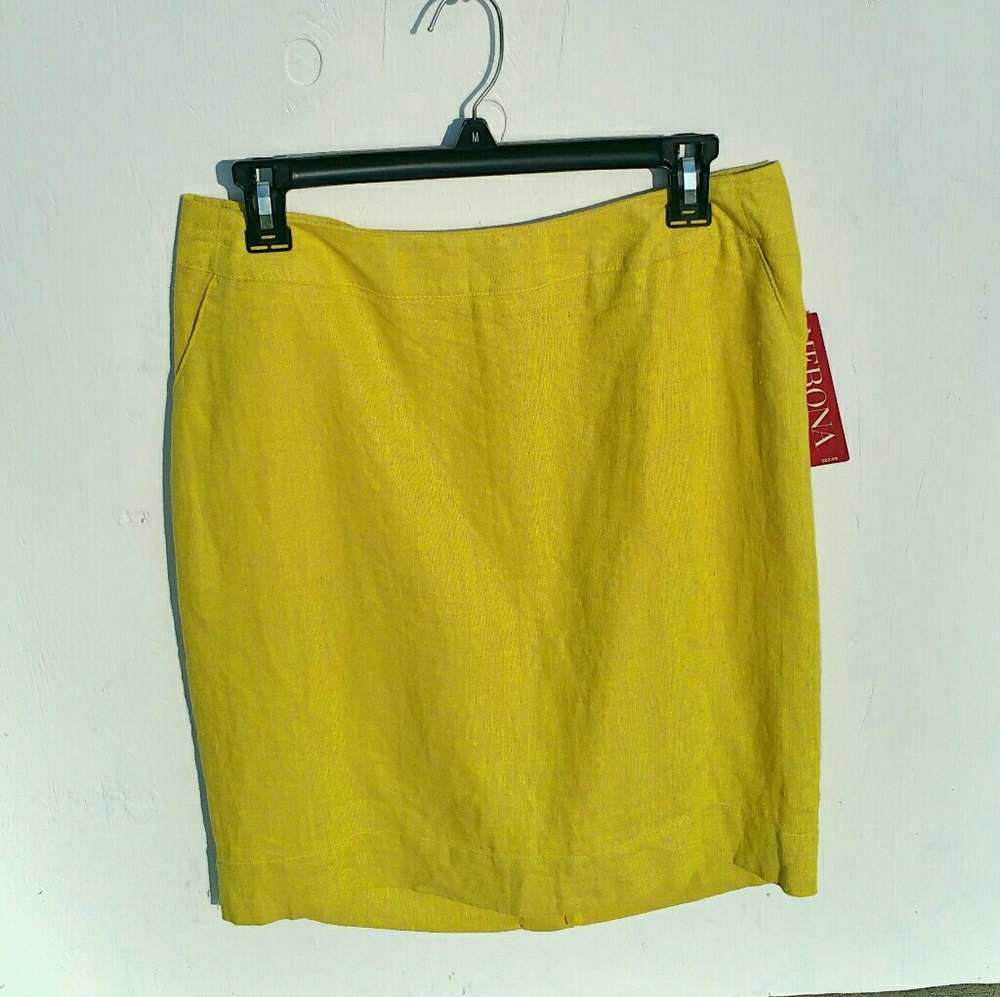 Merona  mini neon yellow skirt