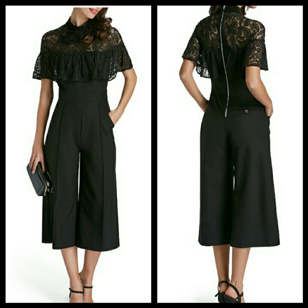 ⚘🌾Bowknot Lace Jumpsuit🌾⚘