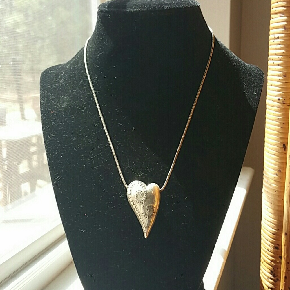 Brighton heart shaped  reversal necklace