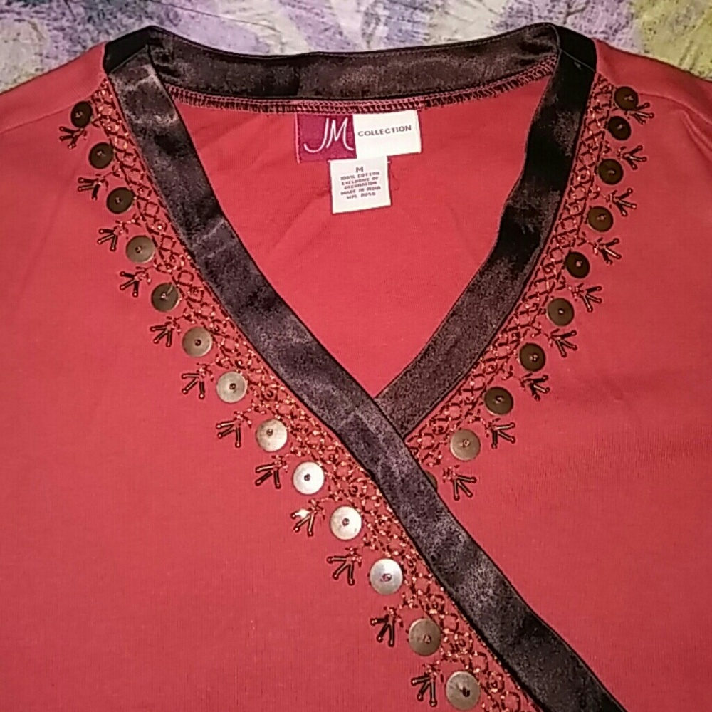 Jm Collection top - Picture 2 of 2