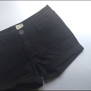 FINAL • RVCA Black Cotton Cuffed Shorts • Summer☀️