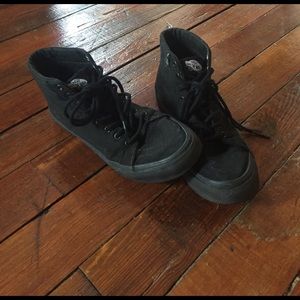 Black high top vans