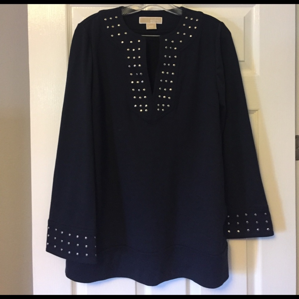 Michael Kors knit tunic with silver studs