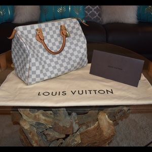 Louis Vuitton Speedy 30 Damier Azur