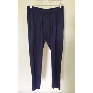 Black Crane Navy Tencel Pant