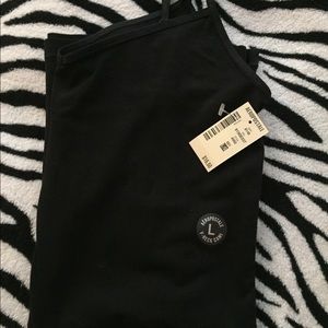 Aeropostale black v-neck cami. NWT. Size L.