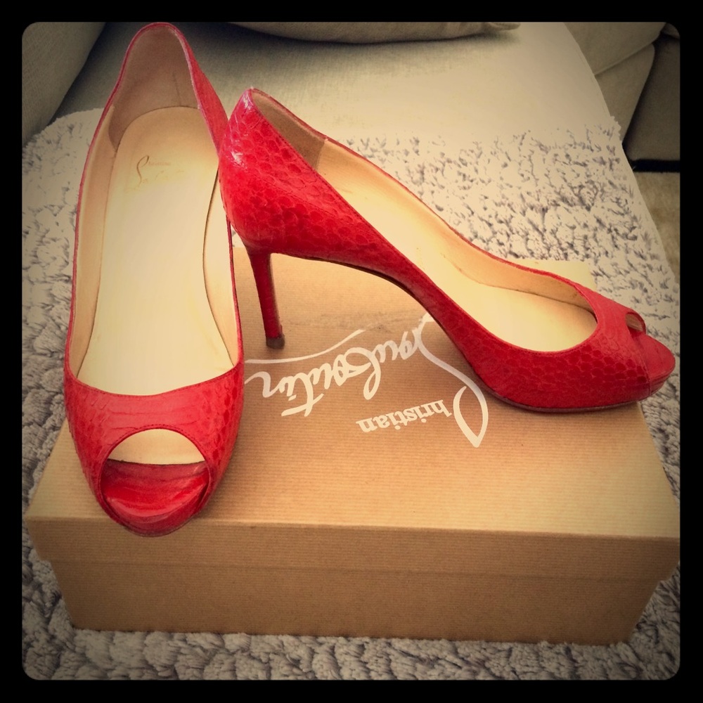 100% Authentic Christian Louboutin Prive heels