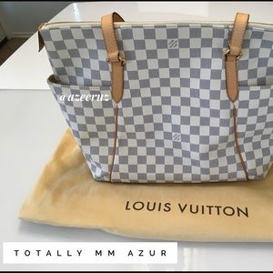 Louis Vuitton Totally Damier Azur MM