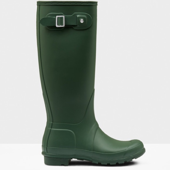 Hunter Shoes - Hunter Boots - Green Sz 5 women's rain festival