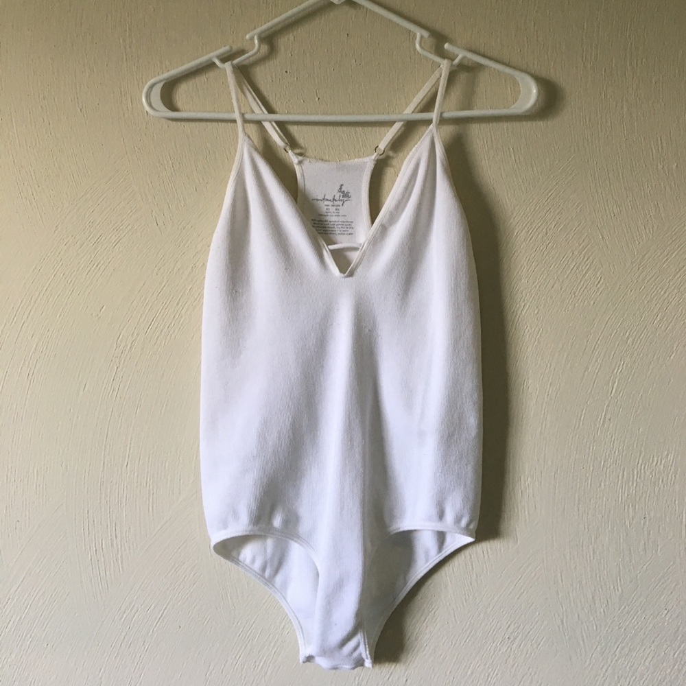White, Intimately body suit.