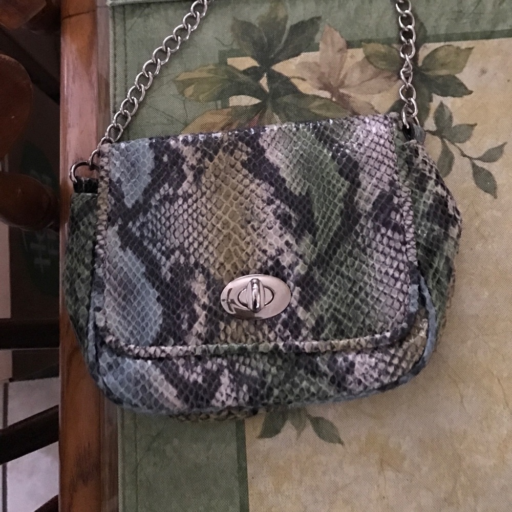 Super cute and fun snakeskin bag