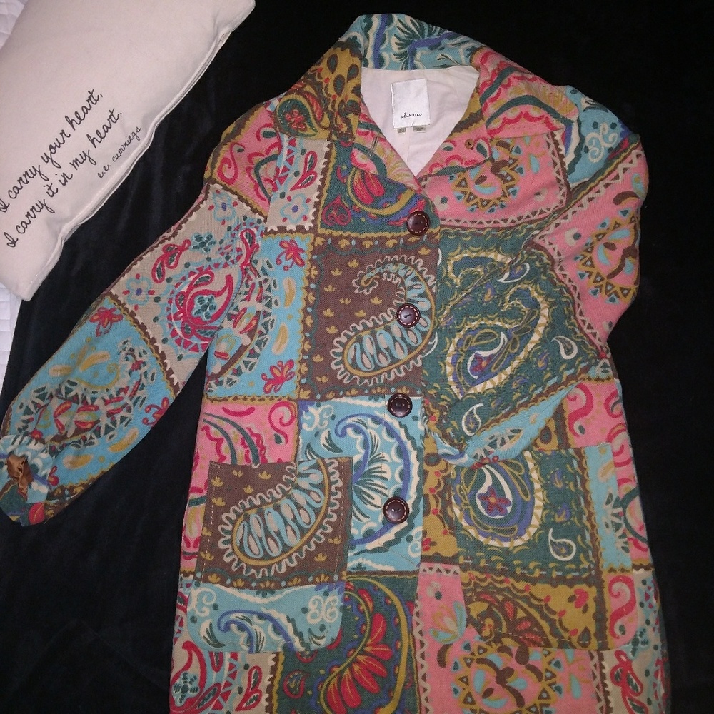 Anthropologie Elevenses Boutique Coat