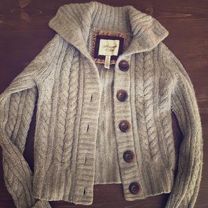 Abercrombie & Fitch Grey Wool Sweater