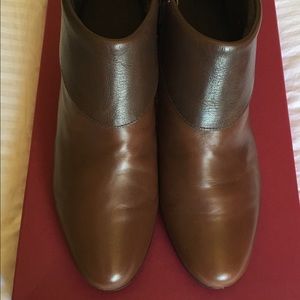 Munro Brown Leather Grace Bootie - 8 1/2 M