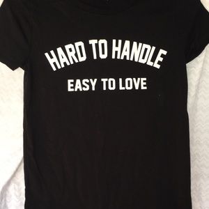 Black "Hard to Handle Easy to Love" Tshirt