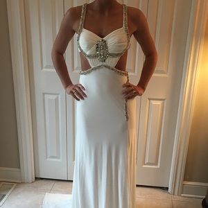White prom dress