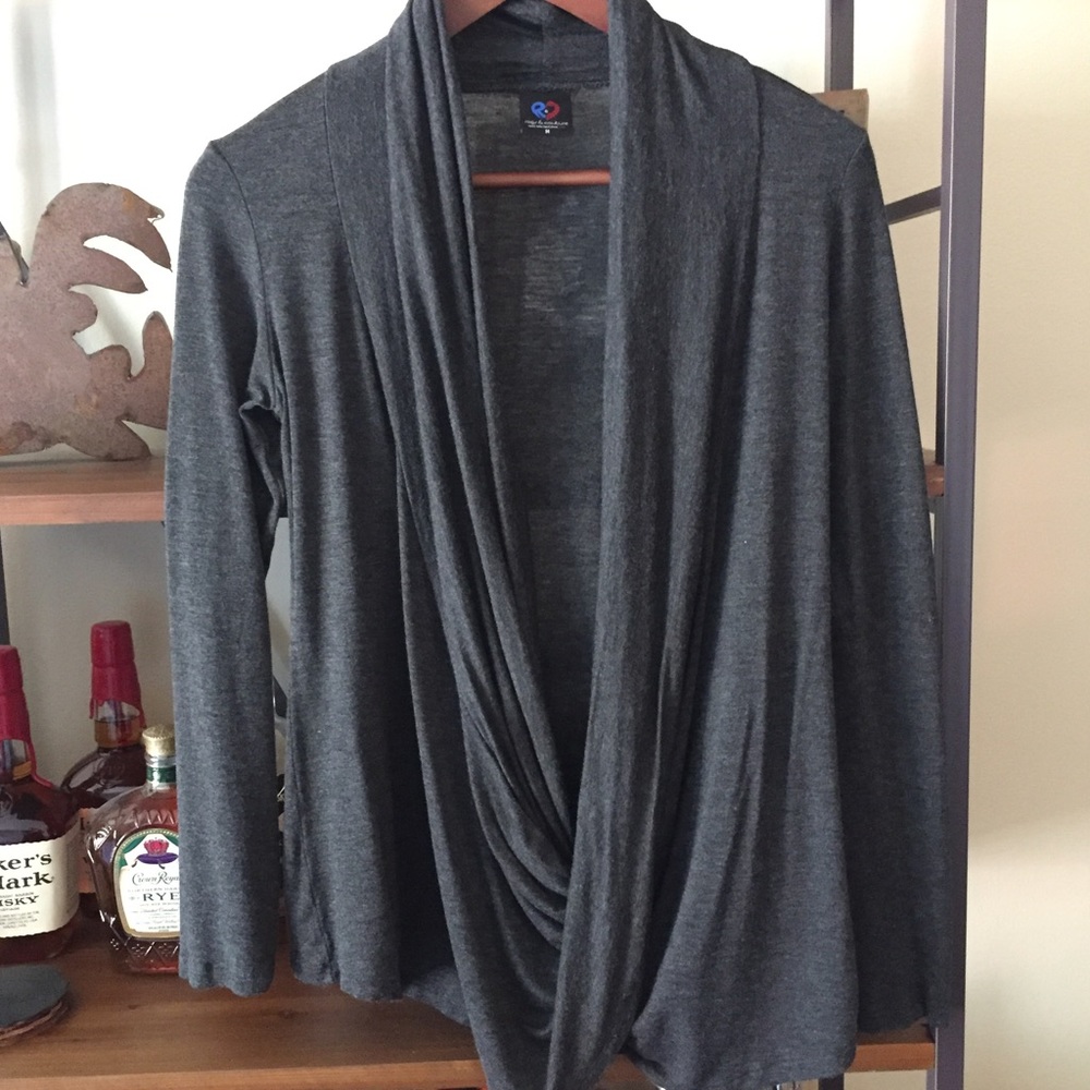 Rags and Couture twist front cardigan