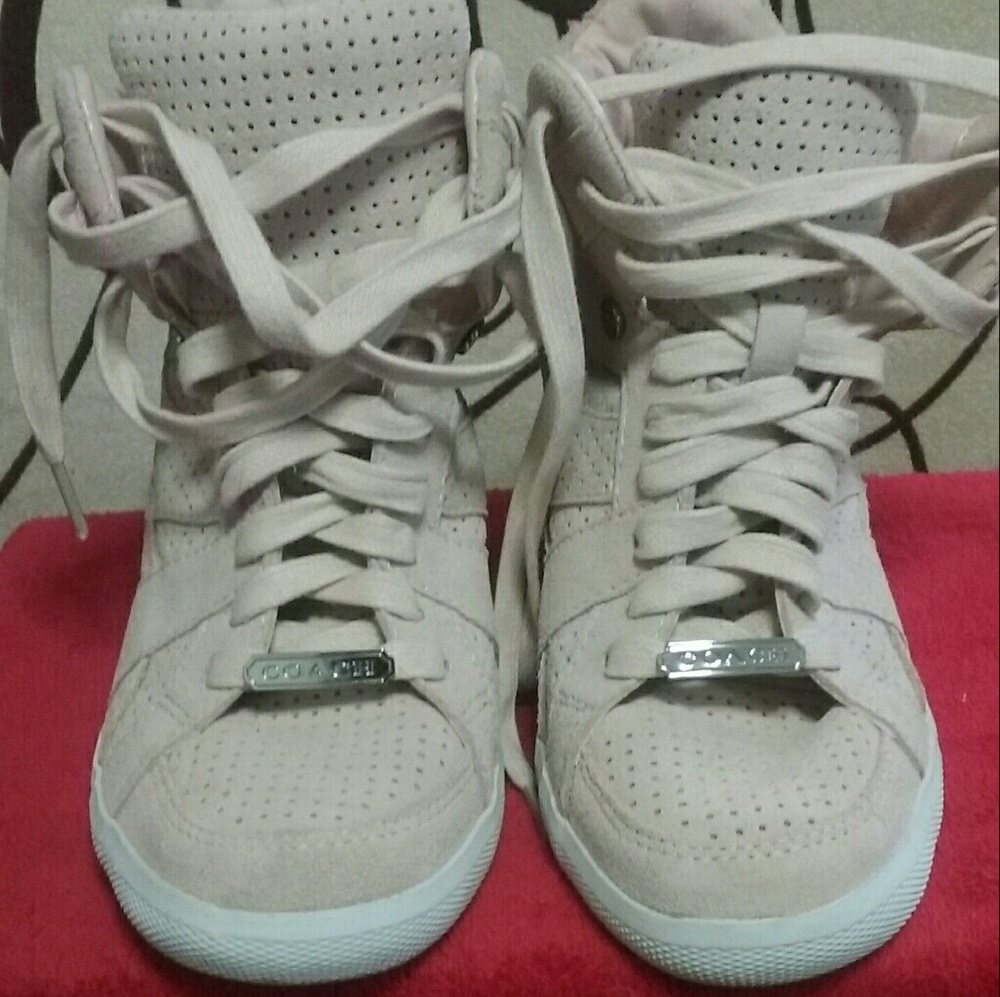 Coach, sneaker wedges excellent condition