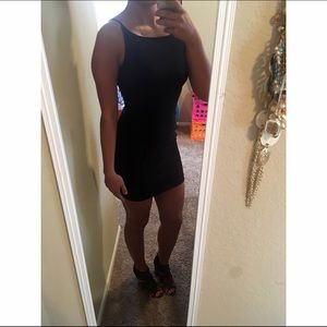 Little black suede dress