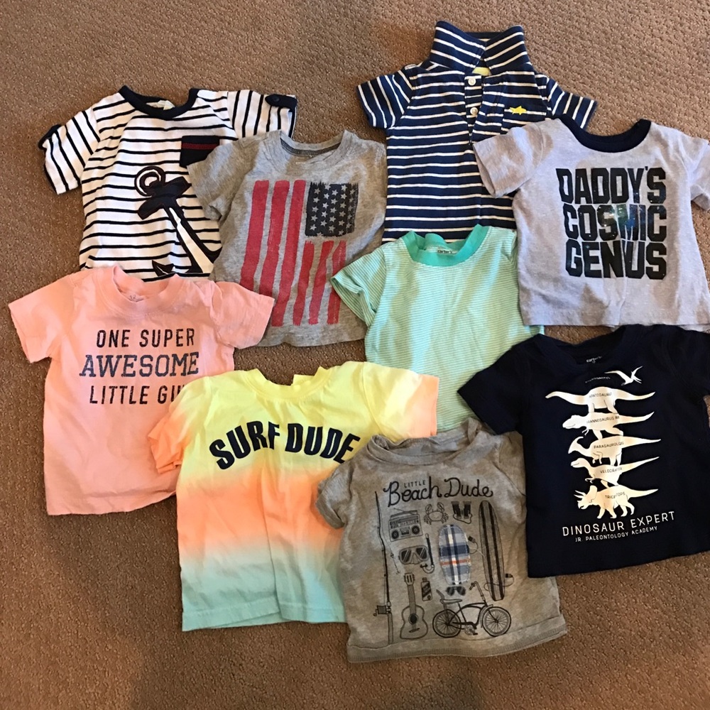 9 and 12 month tshirts