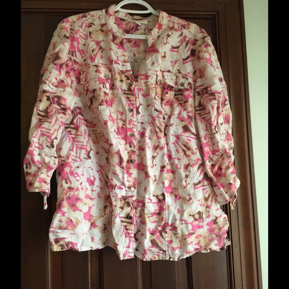 JM Collection shirt/light jacket