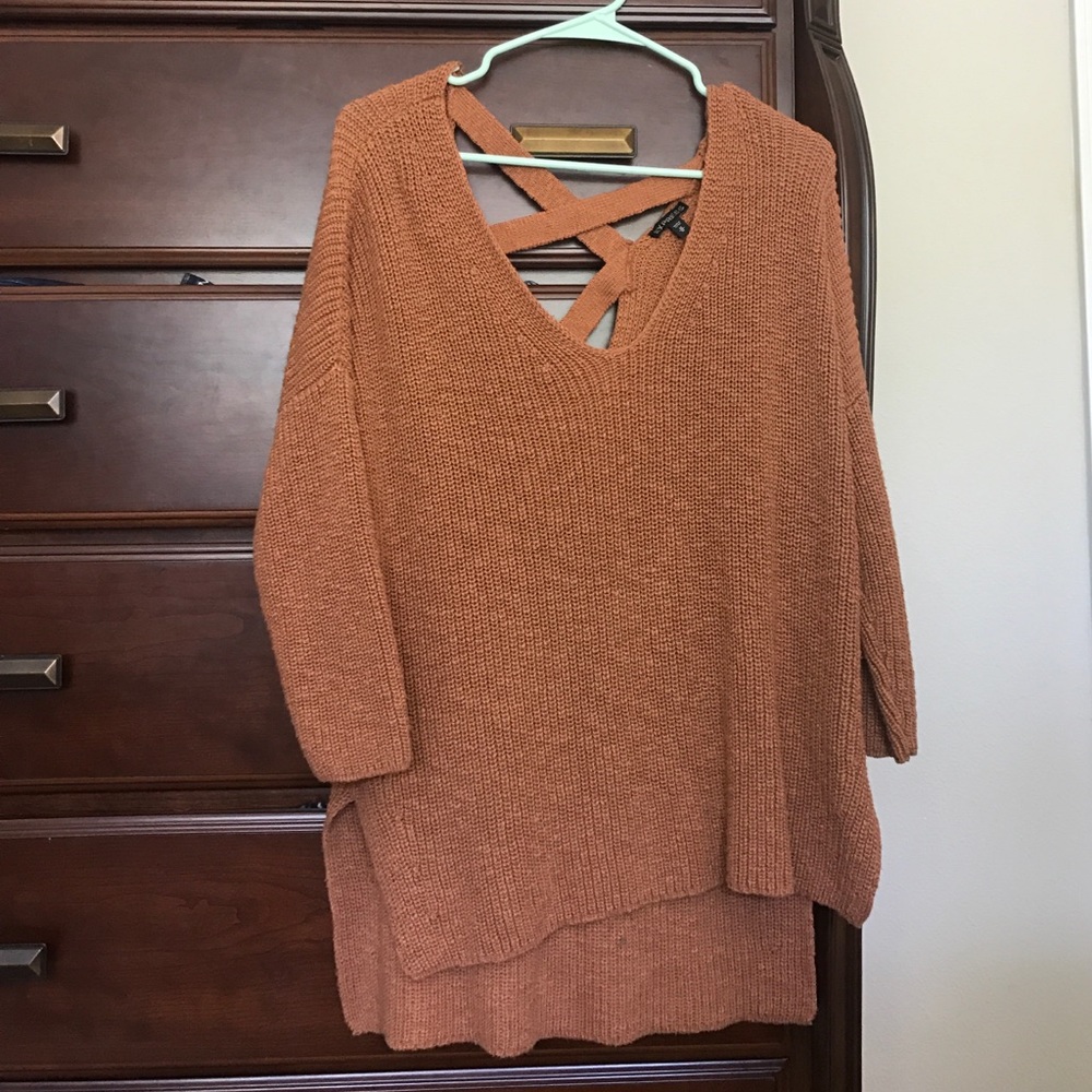 Burnt orange Express sweater