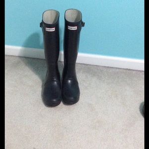 Tall Black Hunter Boots