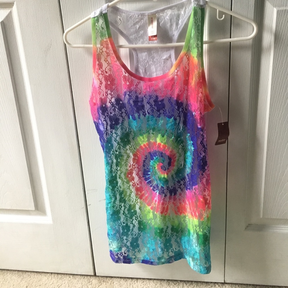 No boundaries tie dye tank top