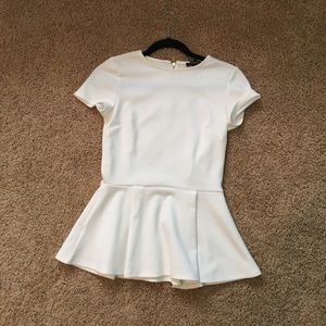 Off white forever 21 peplum