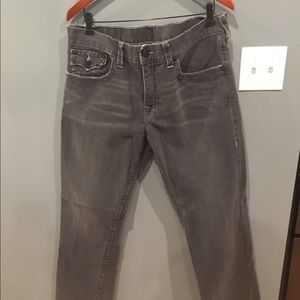 Dark grey washed jeans