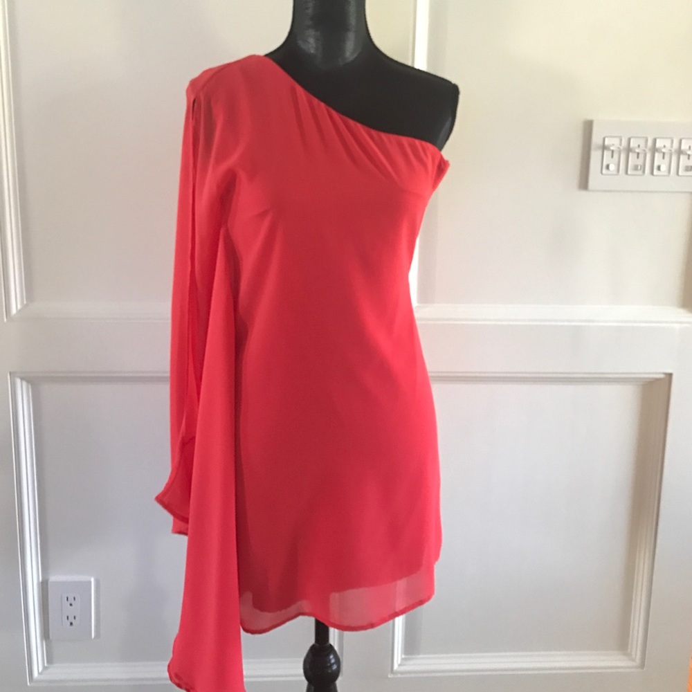 One sided shoulder dress