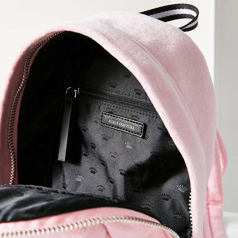 Pink velvet book bag more pictures
