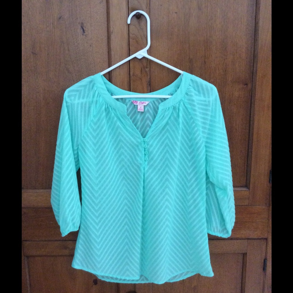 Candies mint green shirt