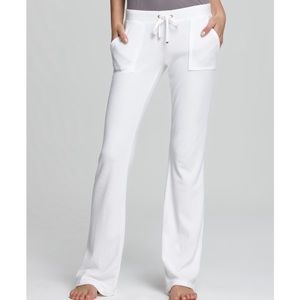 JUICY VELOUR TRACK PANTS (WHITE) never used!