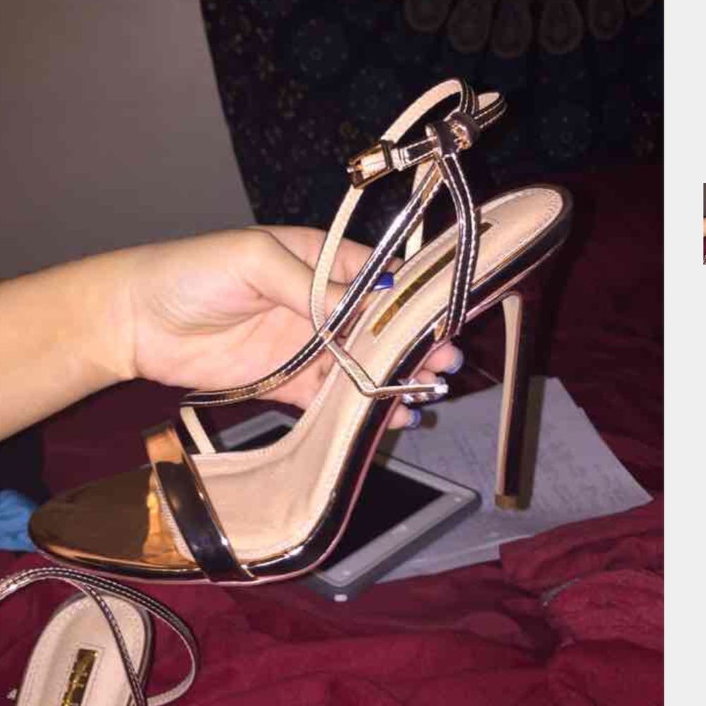 Rose gold heels