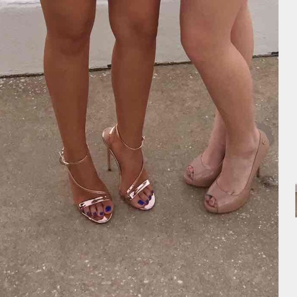 Rose gold heels - Picture 2 of 2