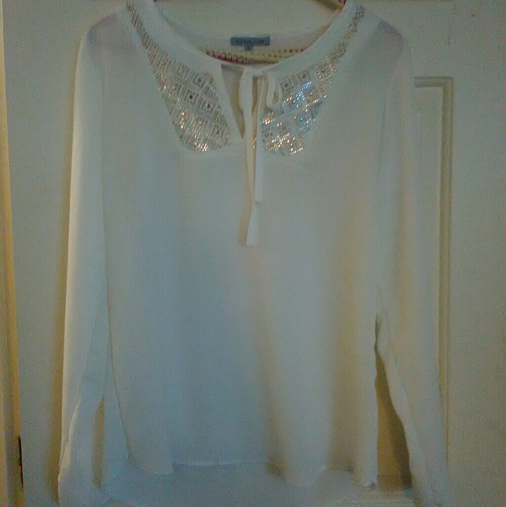 Cream blouse