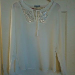 Cream blouse