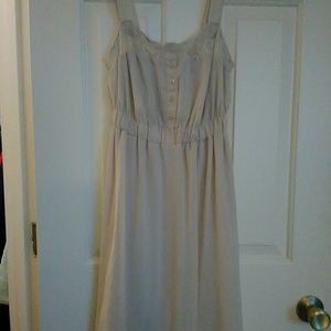 Tan dress w/ buttons